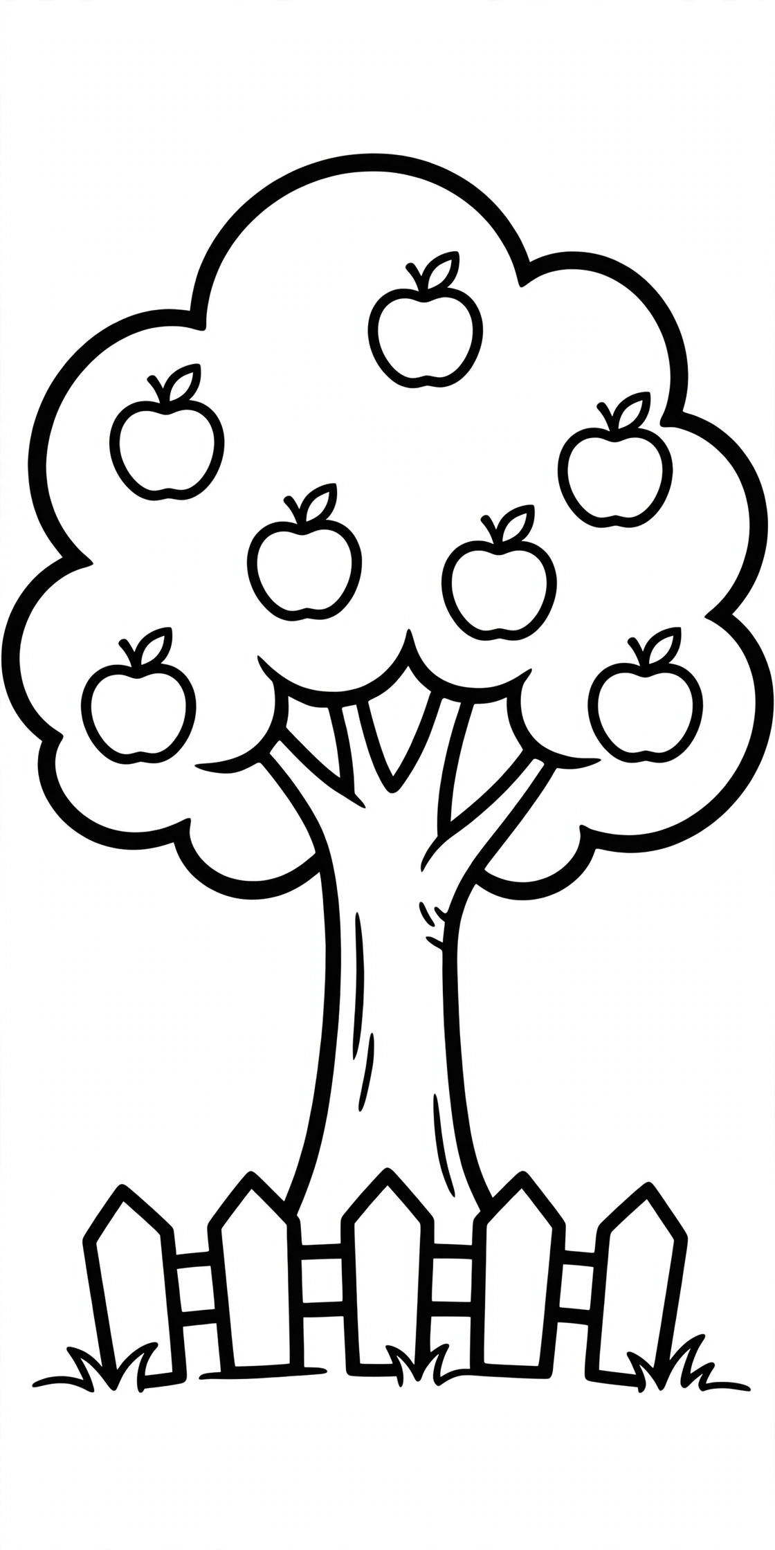 Apple Tree Coloring Page