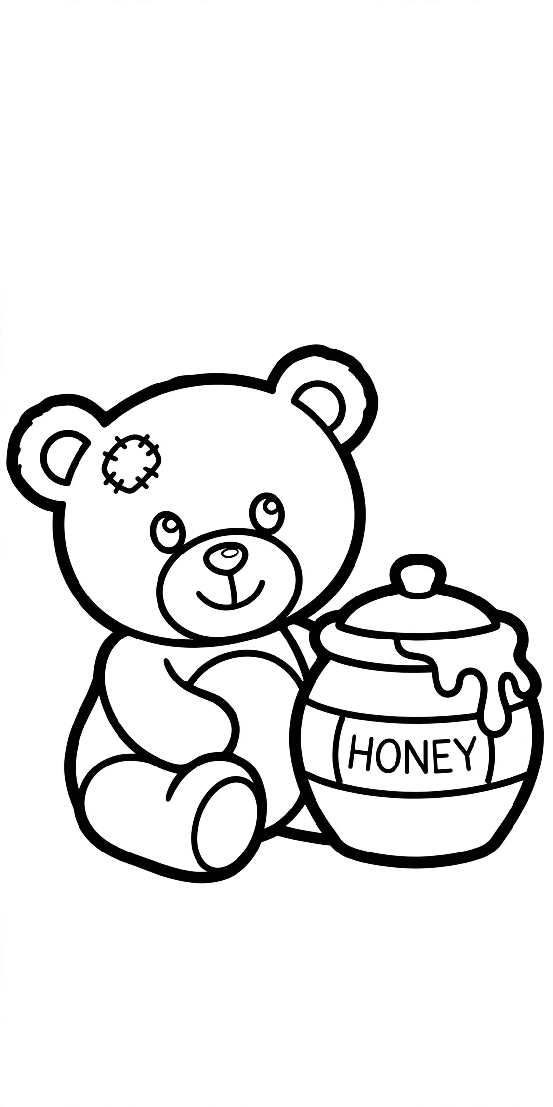 Teddy Bear Coloring Page