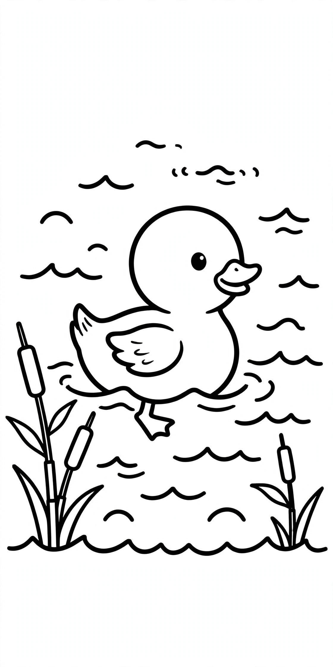 Duckling Coloring Page