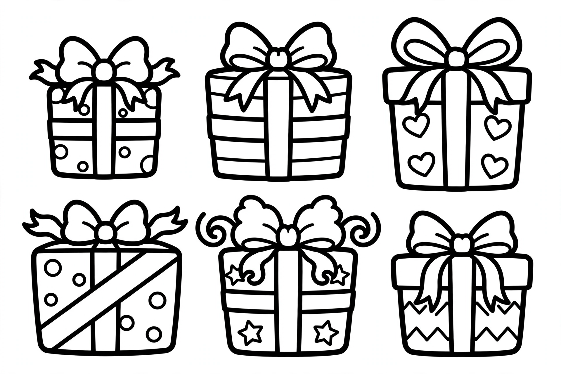 Eid Gifts Coloring Page — free printable black and white coloring page for kids