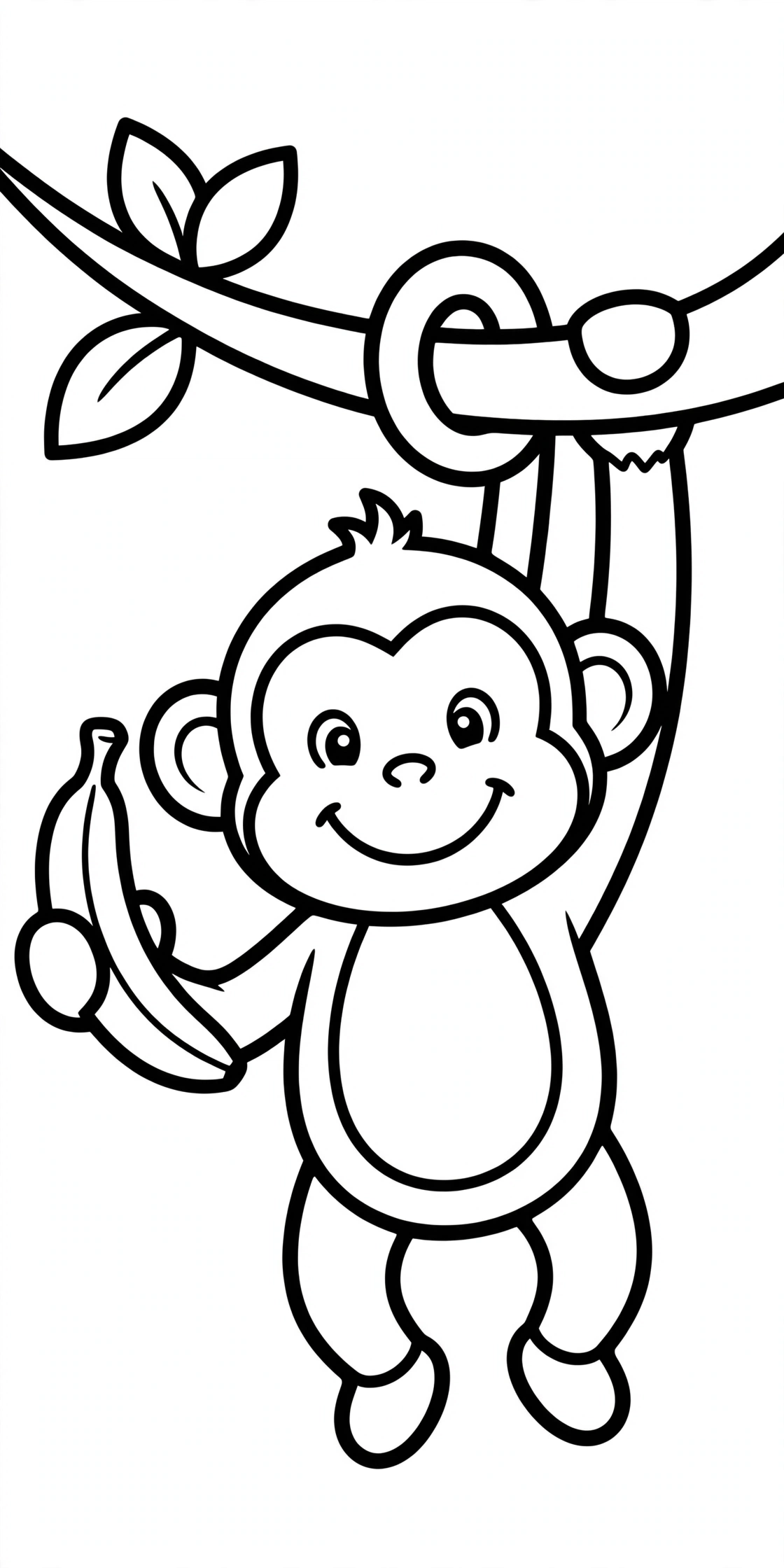 Monkey Coloring Page