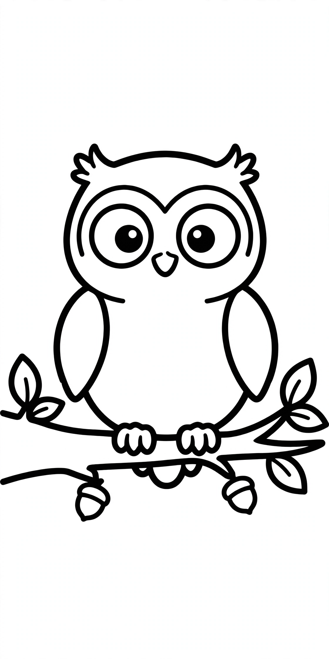 Cute Owl Coloring Page