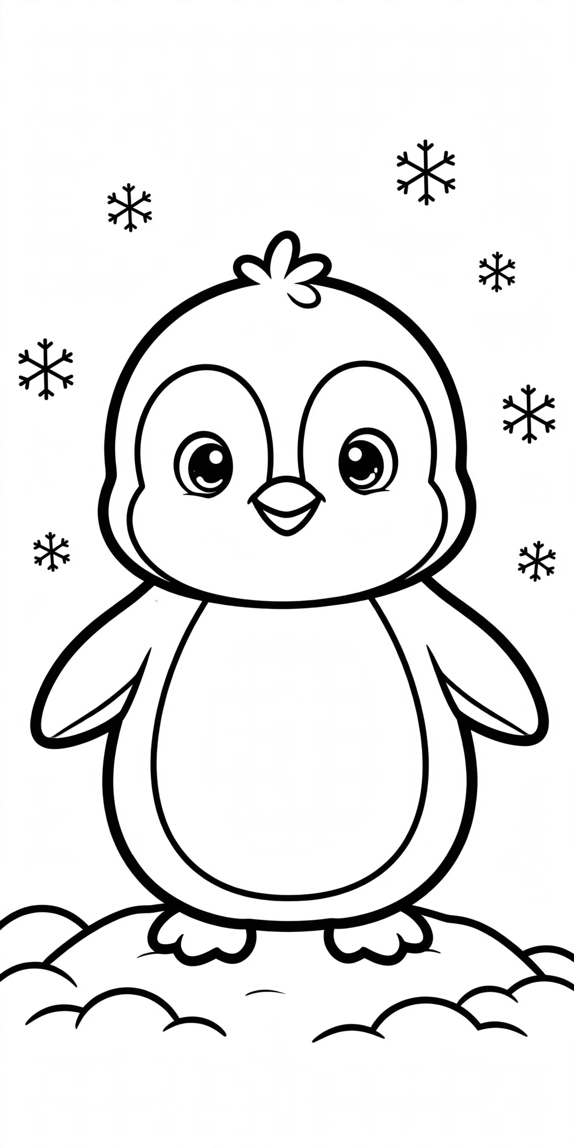 Penguin Coloring Page