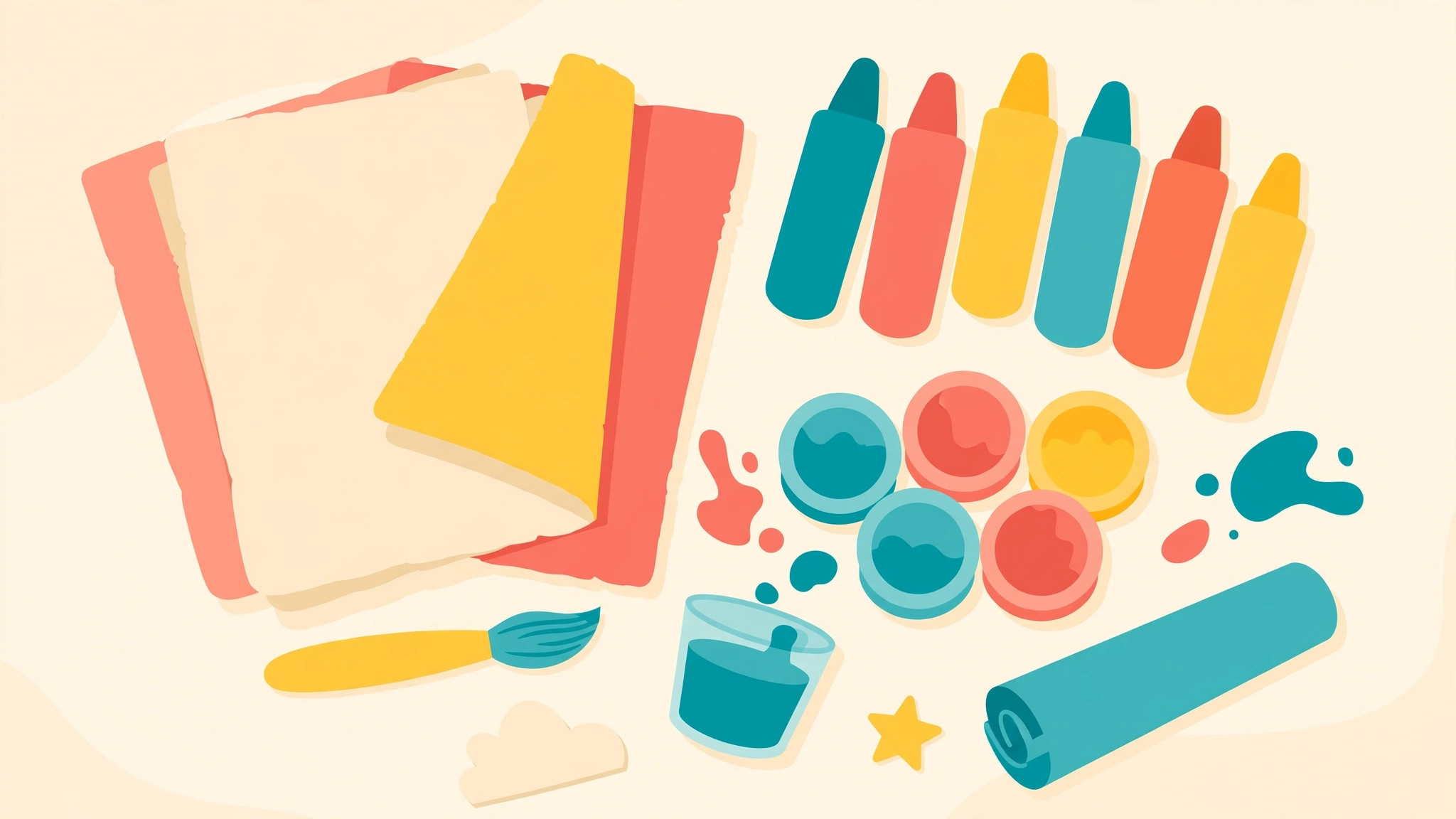 Best First Art Supplies for Toddlers: A Simple, Washable Starter Kit — illustration