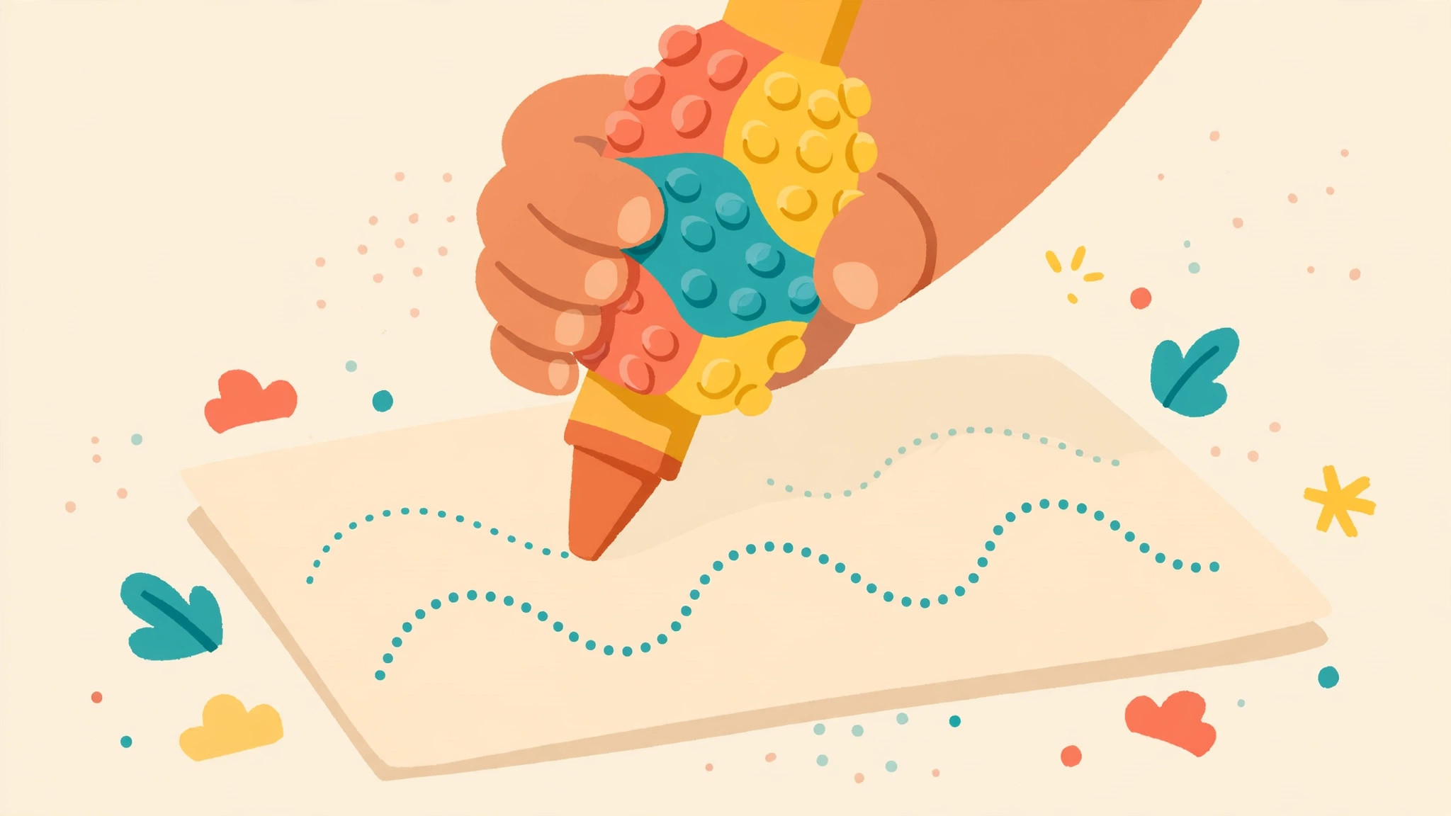 How to Improve Your Child's Pencil Grip and Pre-Writing Skills — illustration
