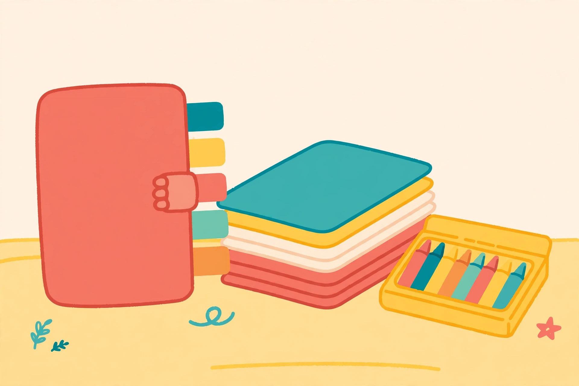 How to Print and Organize Worksheets: The Binder and Dry-Erase System — illustration