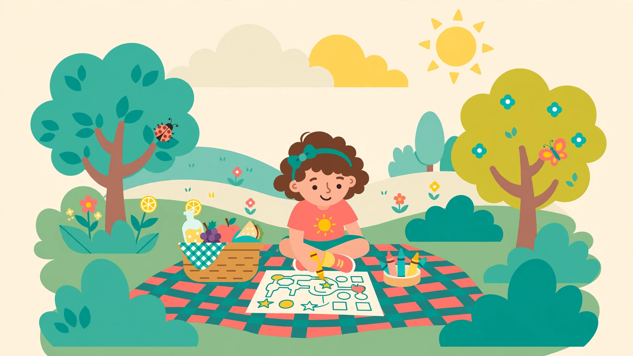How to Prevent Summer Slide with 10 Minutes a Day — illustration