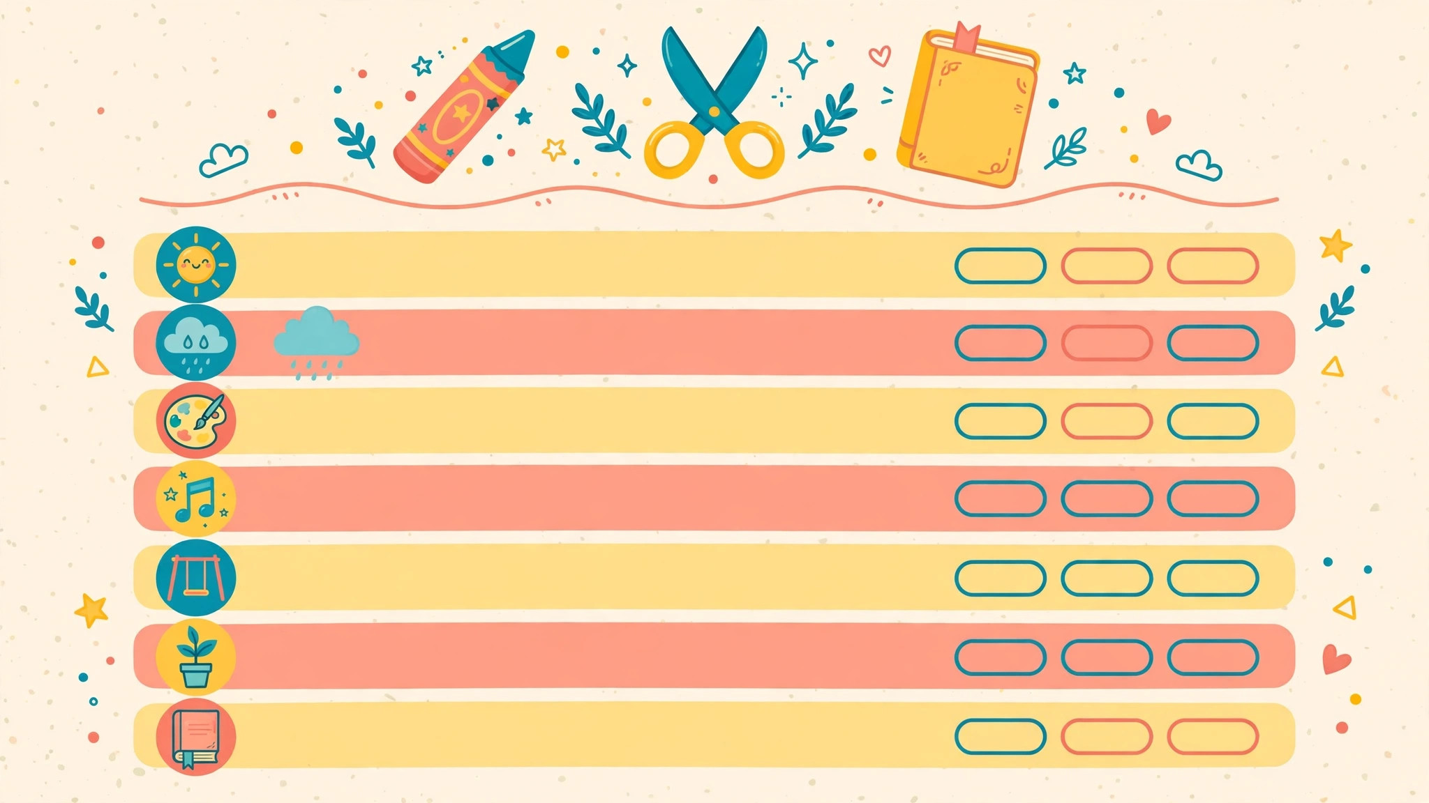 Weekly Activity Plan for Preschoolers: A Simple 15-Minute-a-Day Schedule — illustration