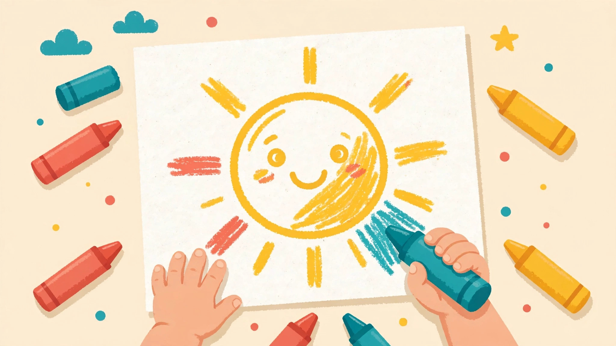 When Should Kids Start Coloring? A Simple Age-by-Age Guide — illustration